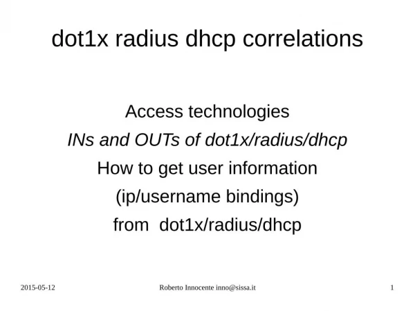 radius dhcp and dhcp snooping