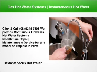 Instantaneous Hot Water | Instant Hot Water - slide 1