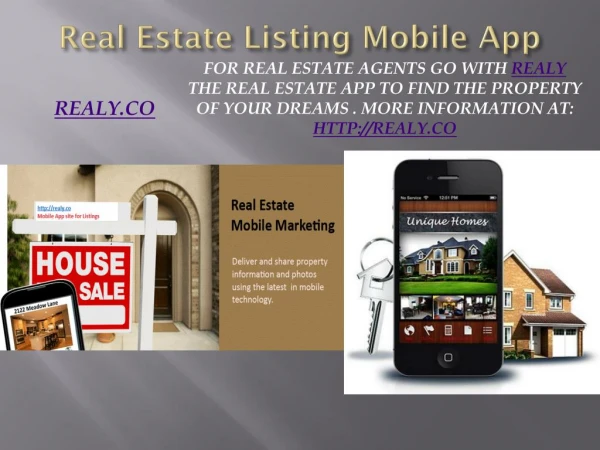 Realy Real Estate Lisitng Mobile App
