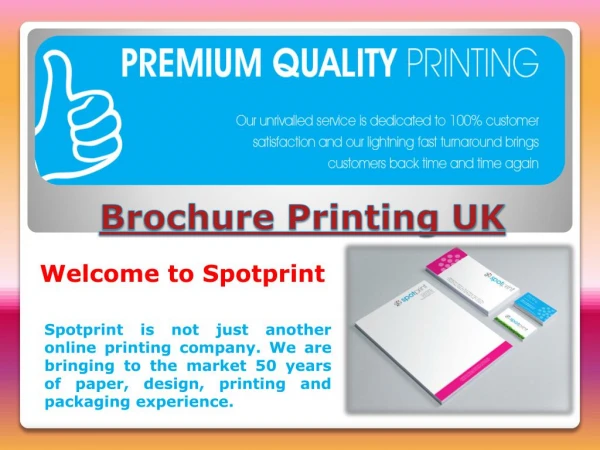 Brochure Printing UK