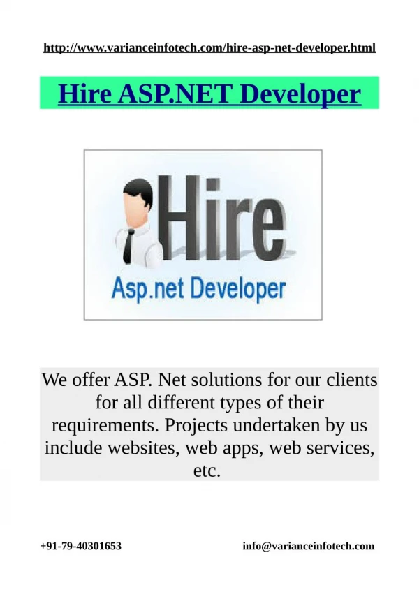 Hire ASP.NET Developer