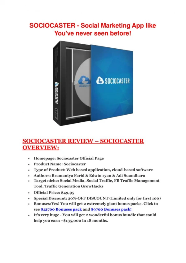 Review in details of SocioCaster – Jaw dropped