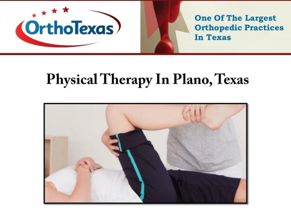 Physical Therapy In Plano, Texas