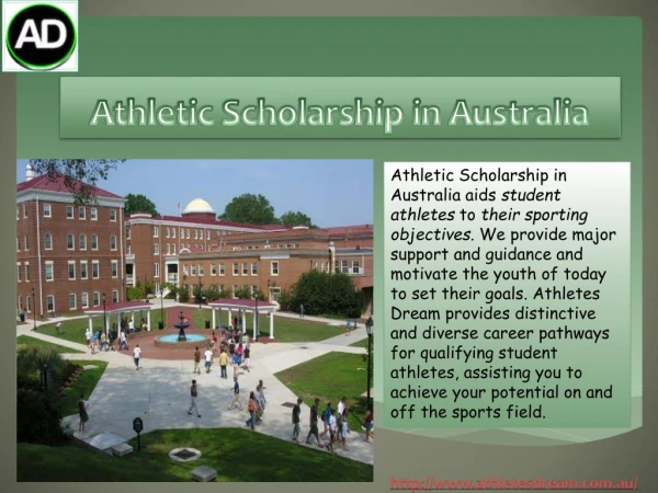 #Athletic Scholarship in Australia