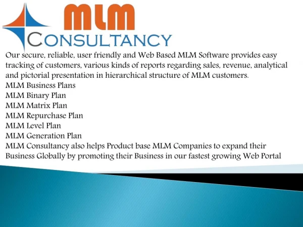 MLM Binary software in india(MLM Consultancy.Co.In)