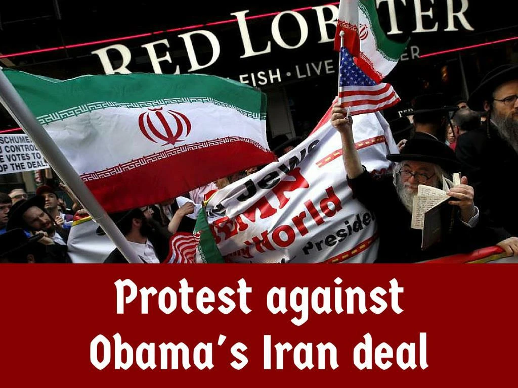 protest against obama s iran deal