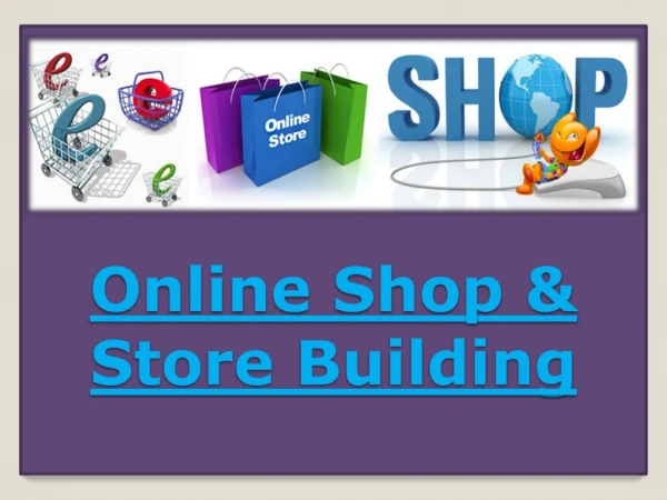 Online Shop & Store Building