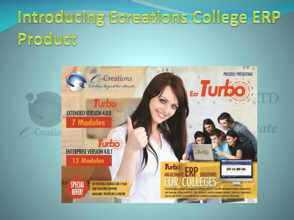 introducing ecreations college erp product