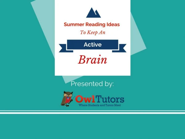 Summer Reading Ideas to Keep the Brain Active