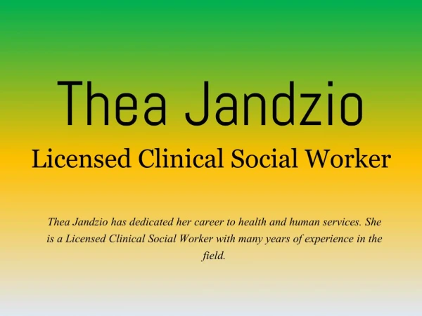 Thea Jandzio - Licensed Clinical Social Worker