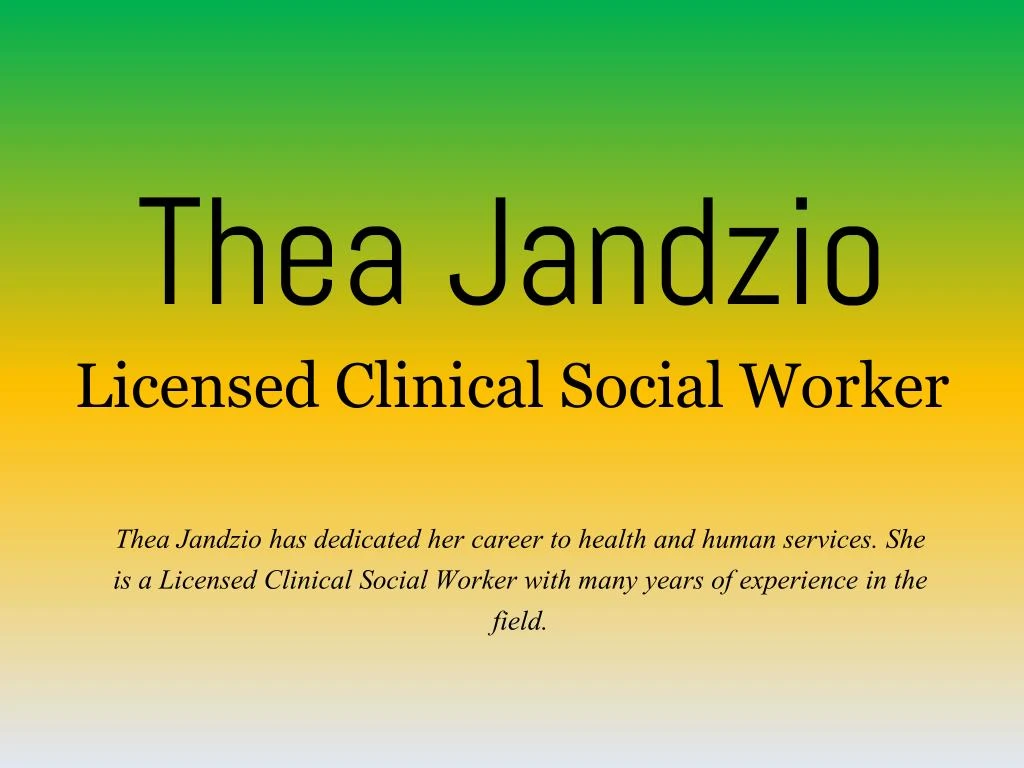 thea jandzio licensed clinical social worker