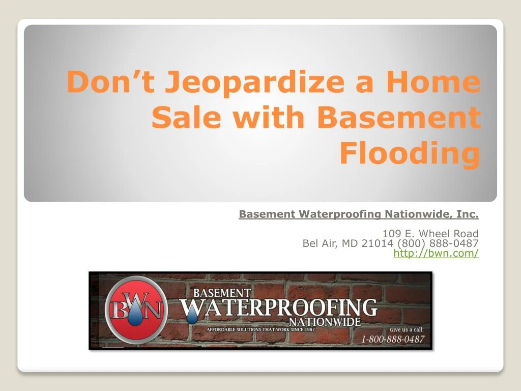 don t jeopardize a home sale with basement flooding