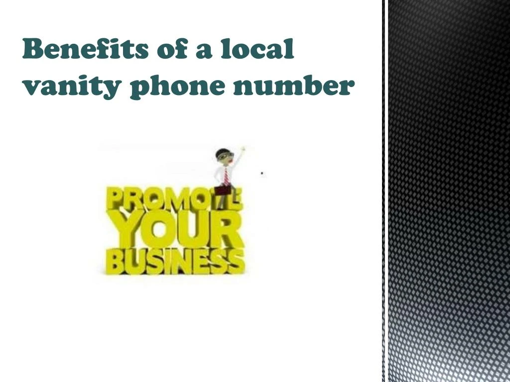 benefits of a local vanity phone number