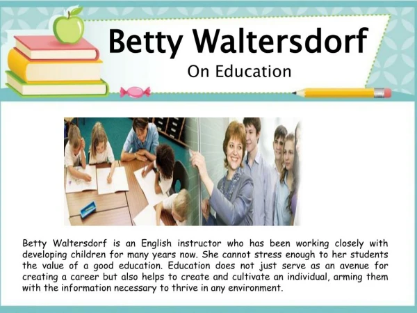 Betty Waltersdorf - On Education