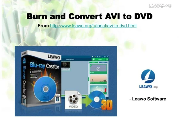 Burn and Convert AVI to DVD