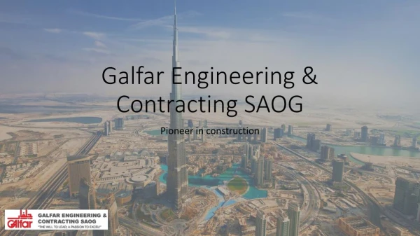 Galfar construction - P Mohamed Ali