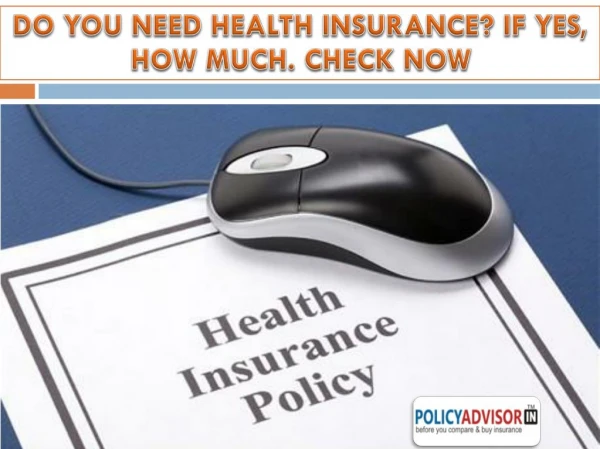 Compare health insurance policy online