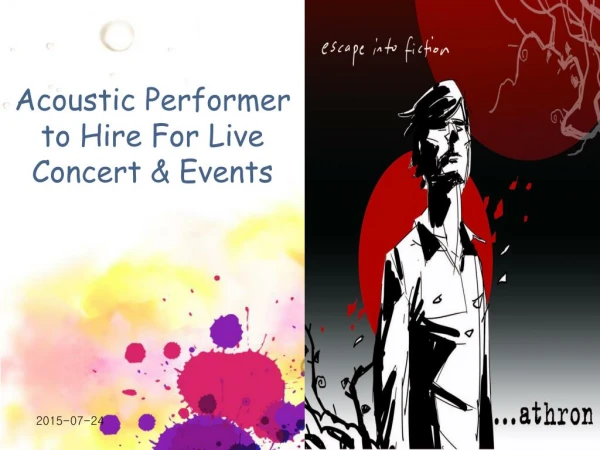 Acoustic Performer to Hire For Live Concert & Events