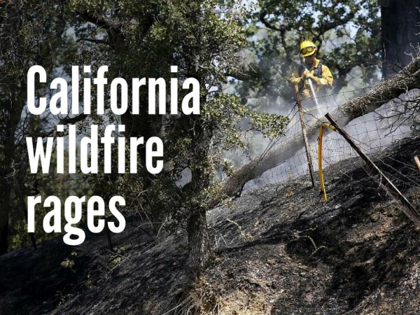 California wildfire rages