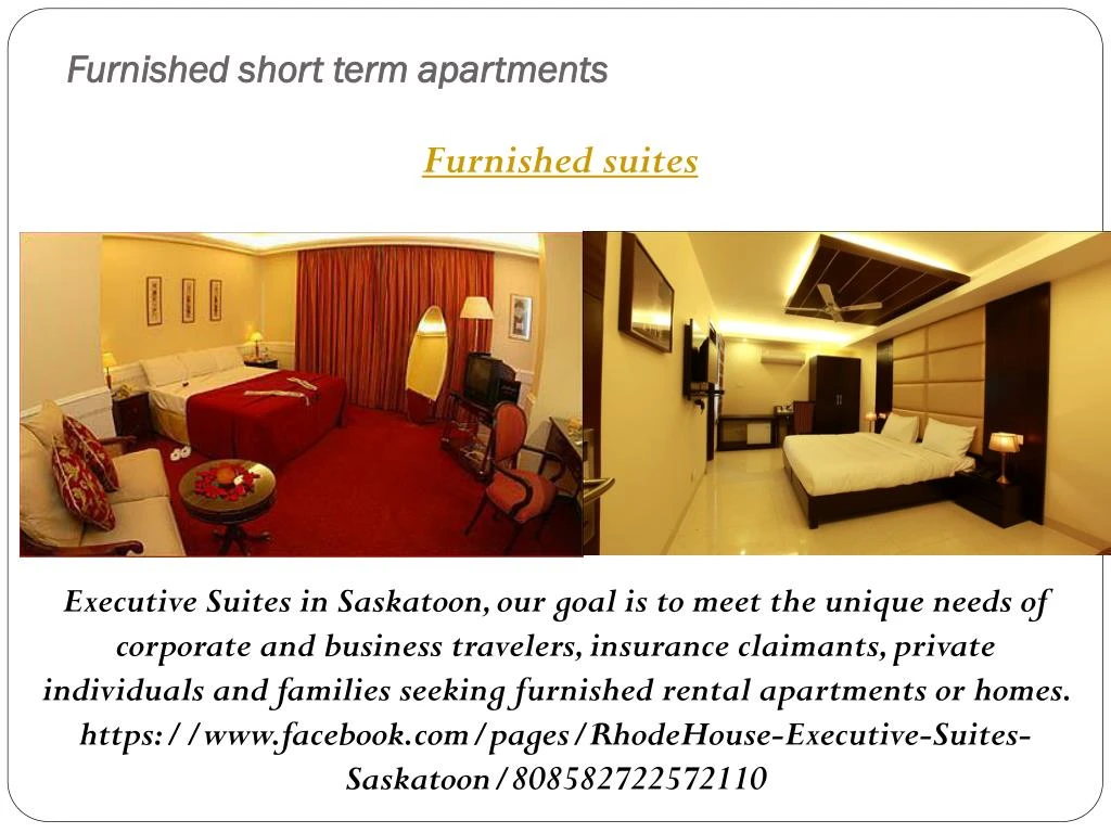 furnished short term apartments