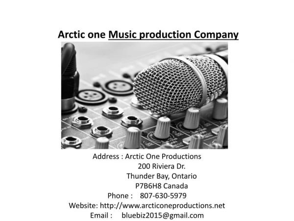 Arctic one music production company
