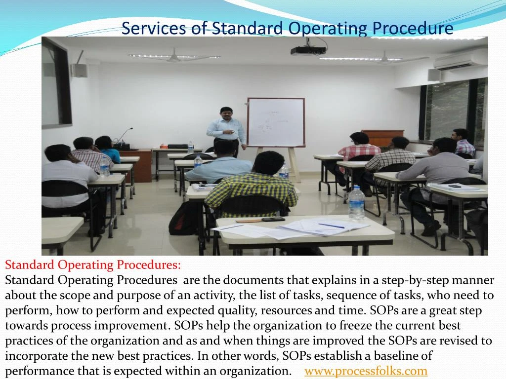 services of standard operating procedure