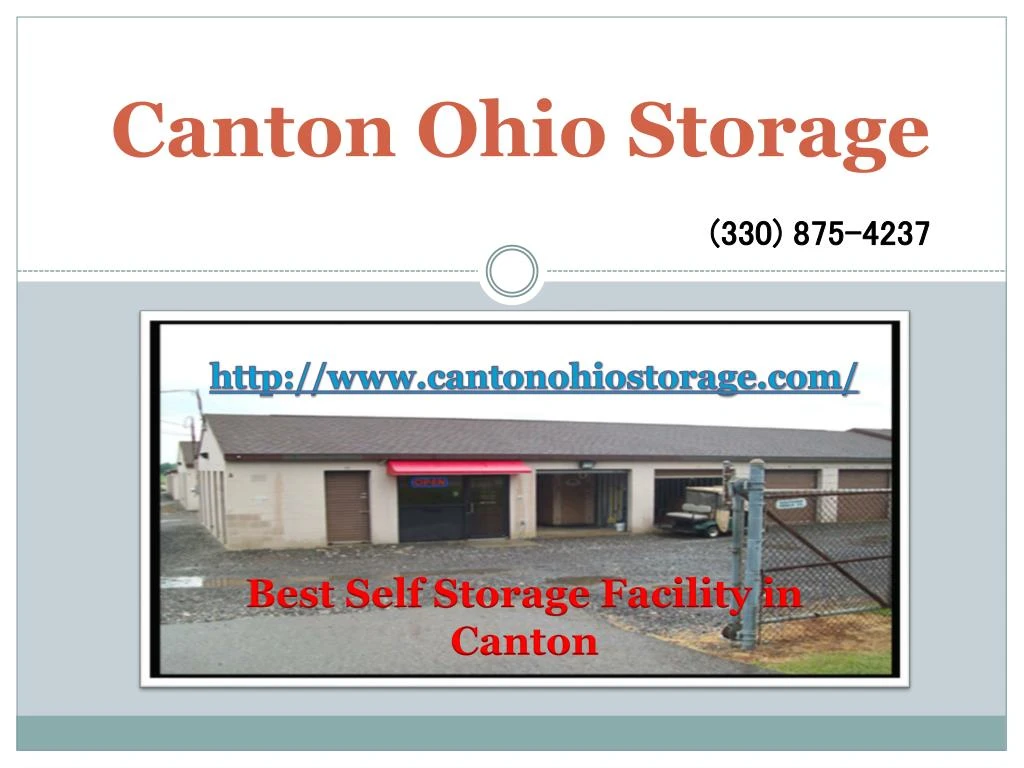 canton ohio storage