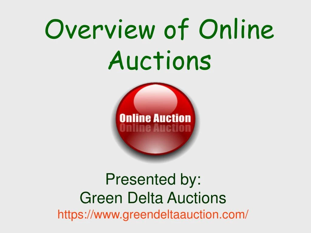 overview of online auctions