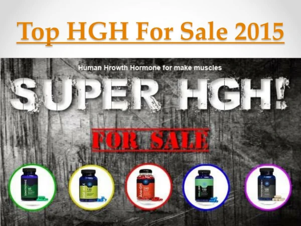 Best HGH Supplement 2015 - How to Chouse One?