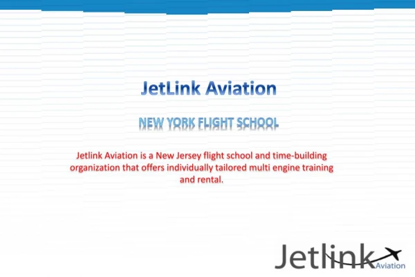 JetLink Aviation - New Jersey Flight School