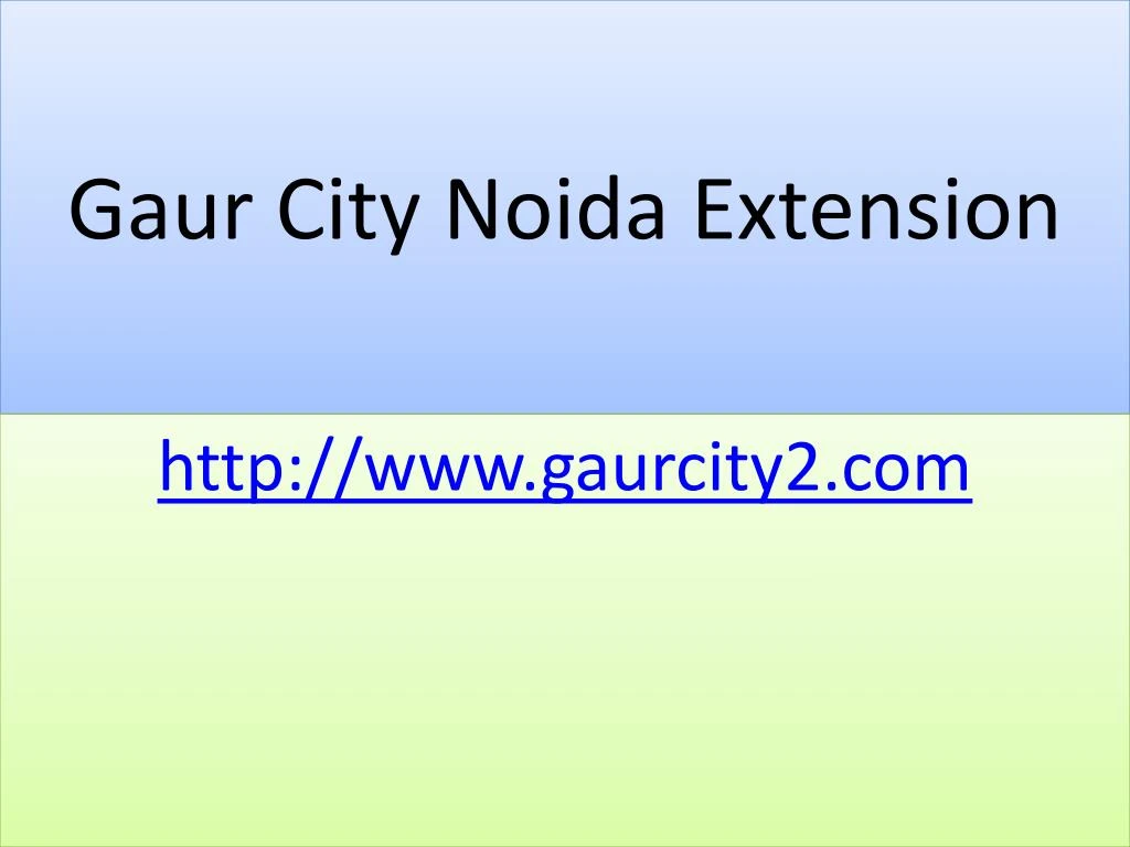 gaur city noida extension