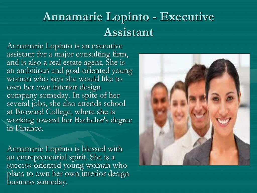 annamarie lopinto executive assistant