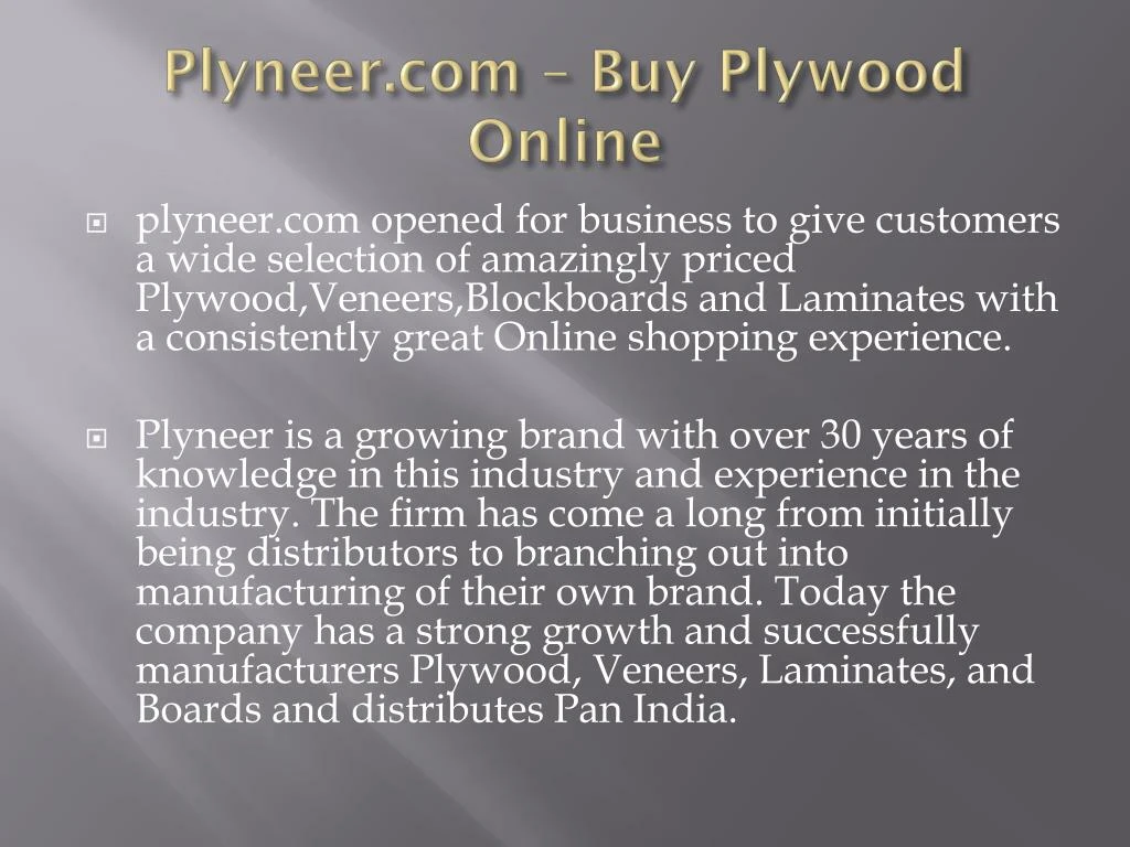 plyneer com buy plywood online