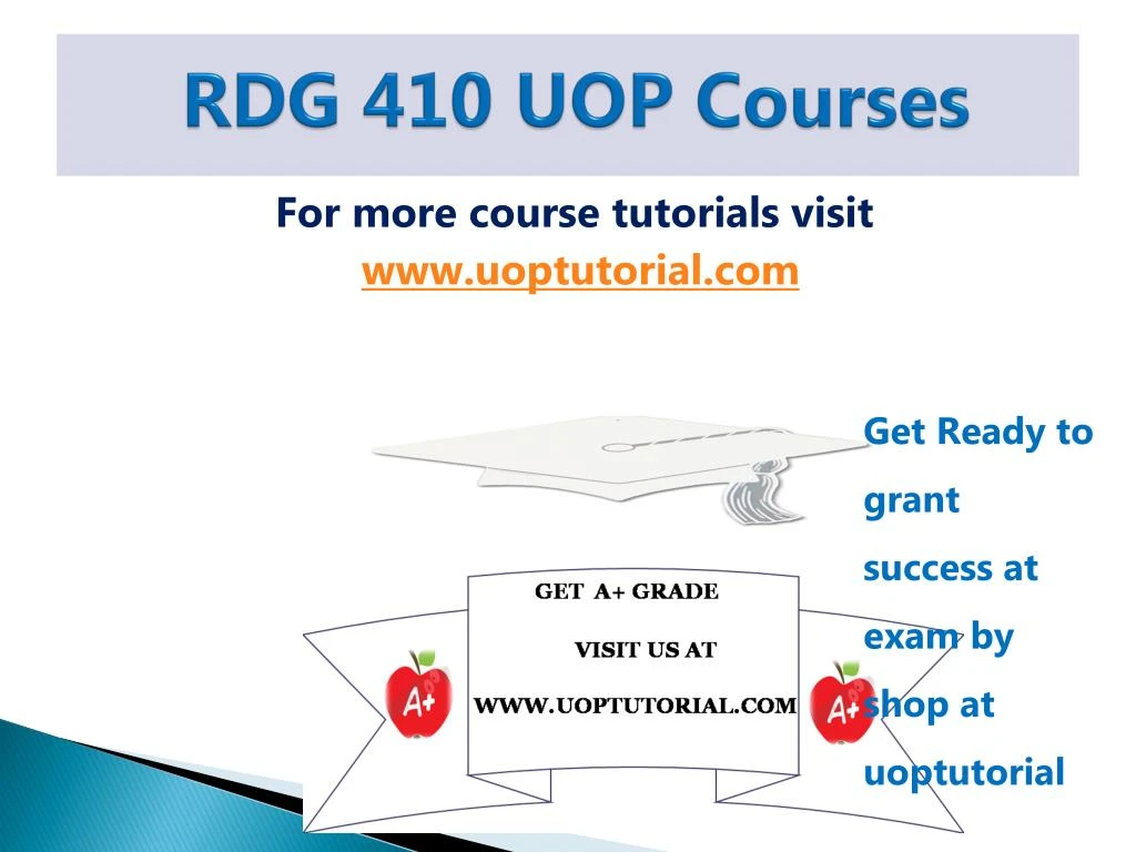 rdg 410 uop courses