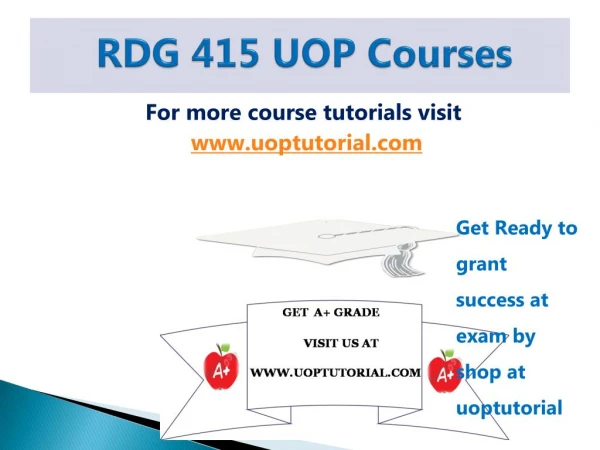 RDG 415 UOP Tutorial / Uoptutorial