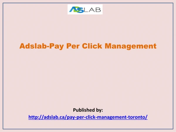 Pay Per Click Management