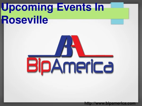 Upcoming Events In Roseville
