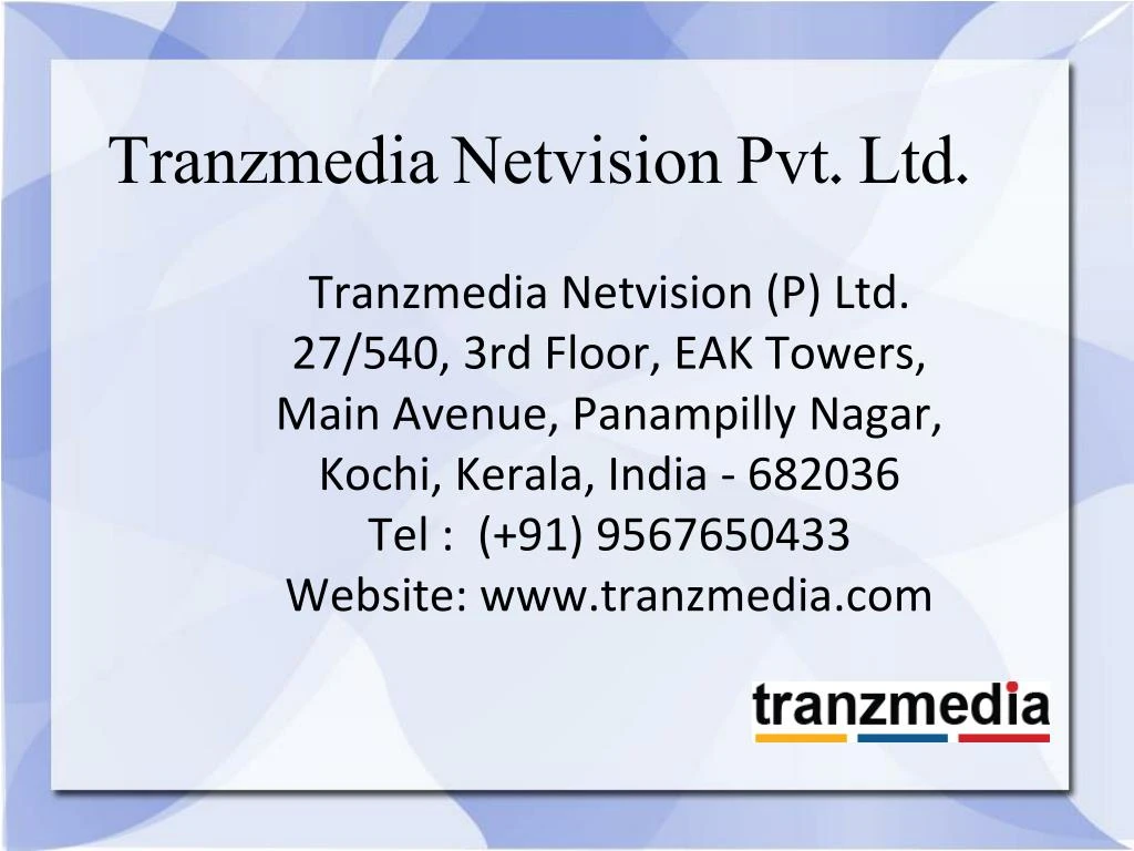 tranzmedia netvision pvt ltd