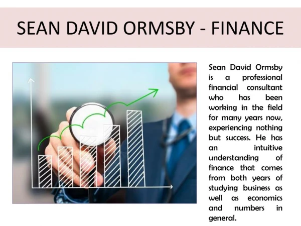 SEAN DAVID ORMSBY - FINANCE