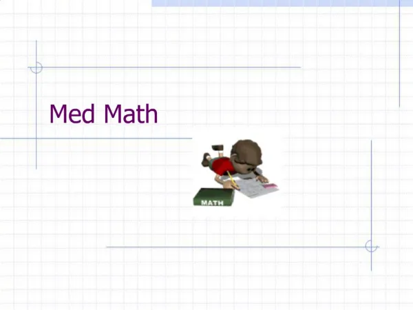 Med Math