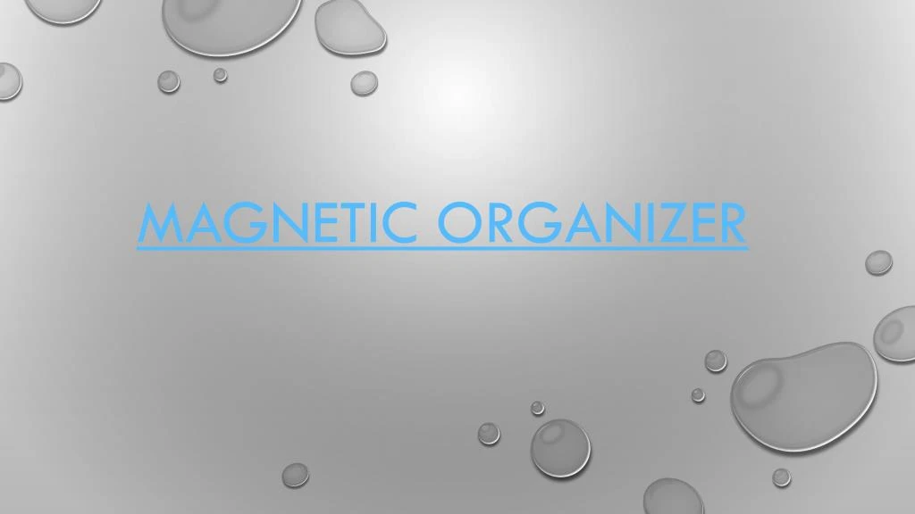 magnetic organizer