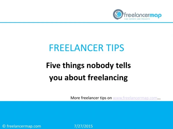 Five Things Nobody Tells You About Freelancing