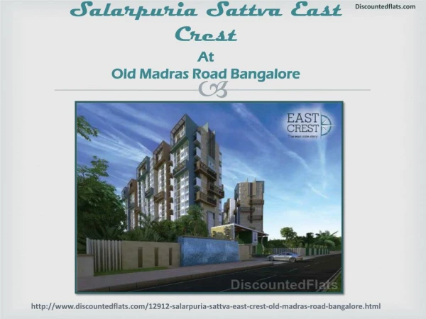 Buy Residential Flats in Salarpuria Sattva East Crest Old Madras Road Bangalore