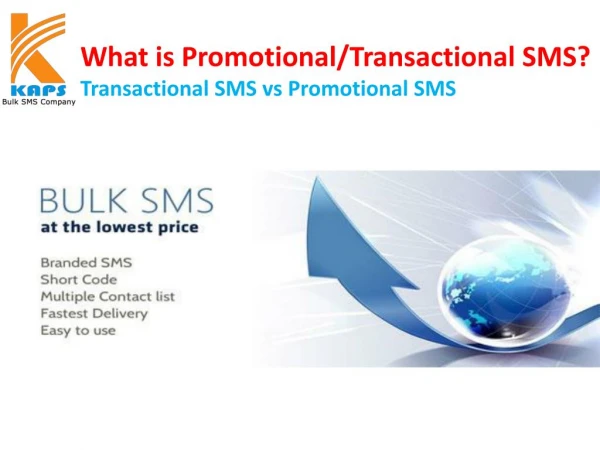 What is promotional and transactional SMS ?