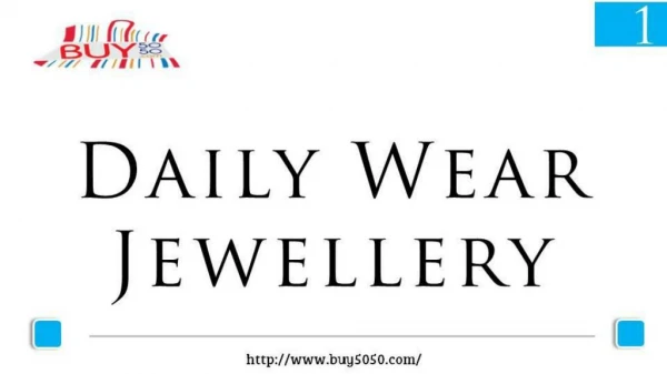 Daily Wear Jewellery Collection