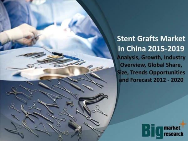 Stent Grafts Market in China 2015 - Size, Share, Growth & Forecast 2019