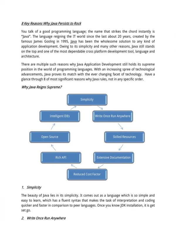 8 Key Reasons Why Java Persists to Rock
