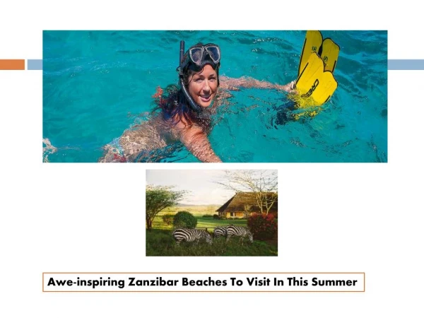 Awe-inspiring Zanzibar Beaches To Visit In This Summer
