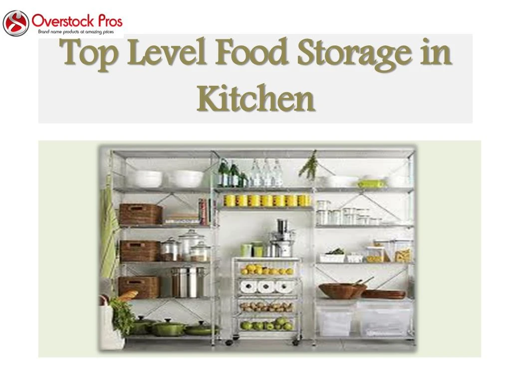 top level food storage in kitchen
