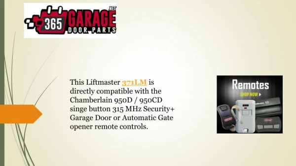 Buy LiftMaster 371LM Remote